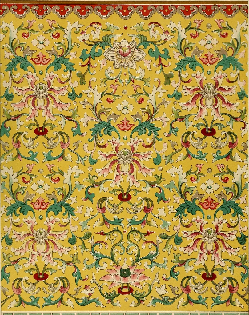 An illustration from Examples of Chinese ornament selected from objects in the South Kensington museum and other collections, 1867, leaf 182