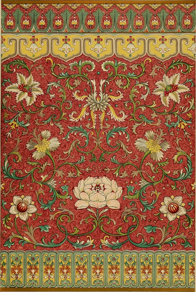 An illustration from Examples of Chinese ornament selected from objects in the South Kensington museum and other collections, 1867, leaf 184