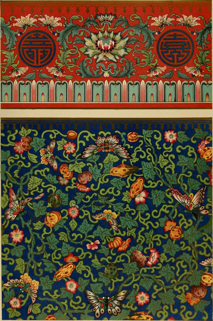 An illustration from Examples of Chinese ornament selected from objects in the South Kensington museum and other collections, 1867, leaf 188