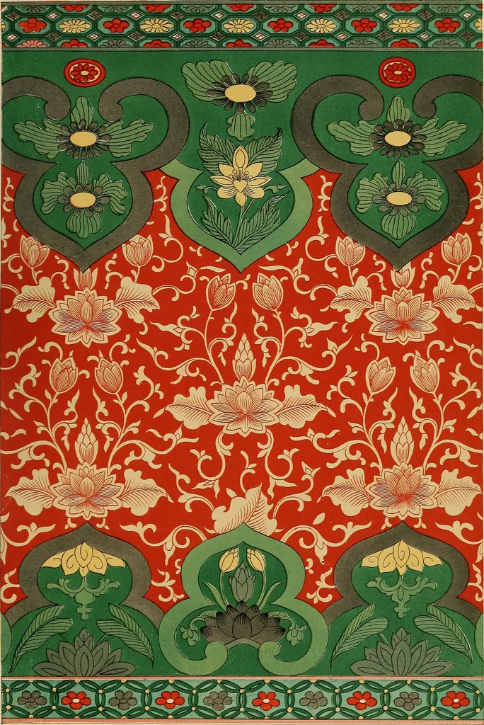 An illustration from Examples of Chinese ornament selected from objects in the South Kensington museum and other collections, 1867, leaf 206