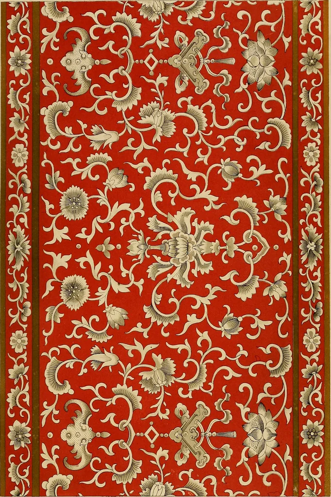 An illustration from Examples of Chinese ornament selected from objects in the South Kensington museum and other collections, 1867, leaf 208