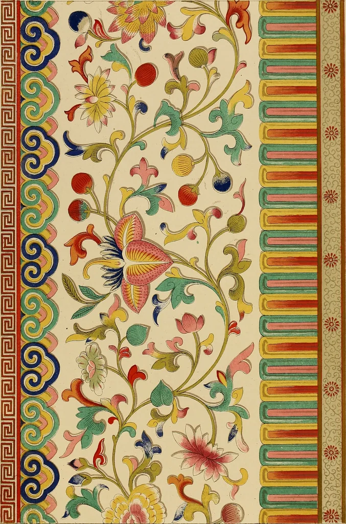 An illustration from Examples of Chinese ornament selected from objects in the South Kensington museum and other collections, 1867, leaf 212