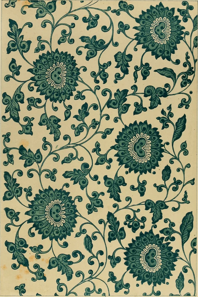 An illustration from Examples of Chinese ornament selected from objects in the South Kensington museum and other collections, 1867, leaf 24
