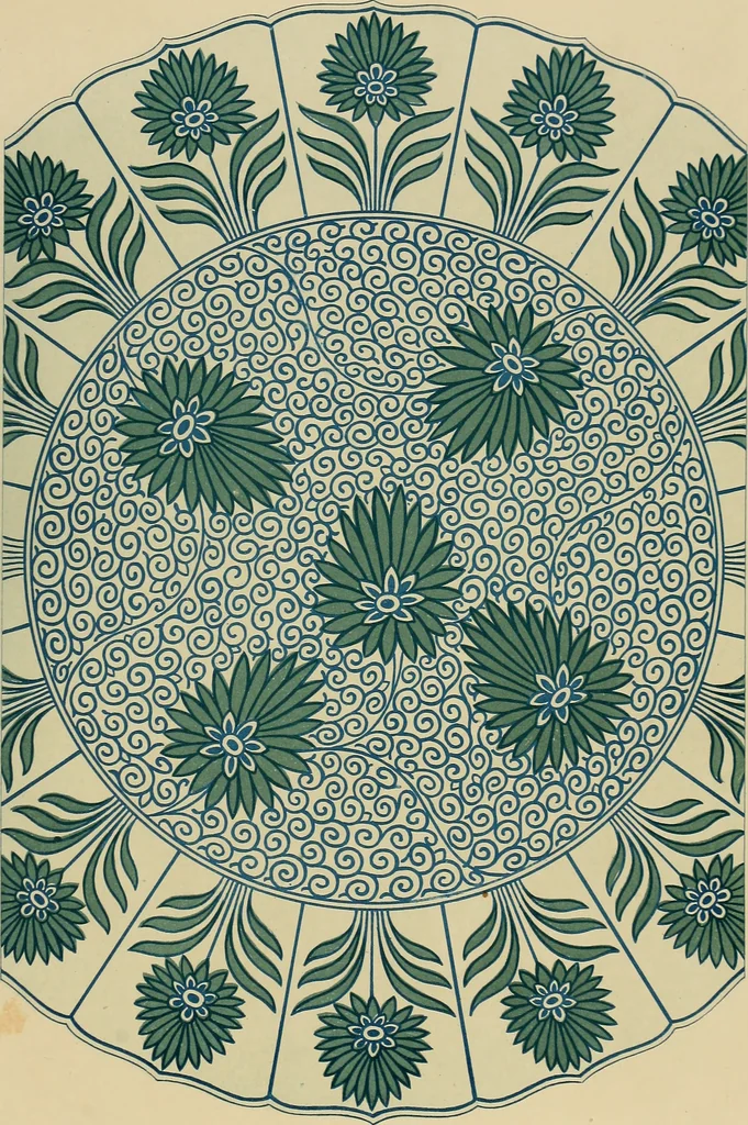 An illustration from Examples of Chinese ornament selected from objects in the South Kensington museum and other collections, 1867, leaf 34