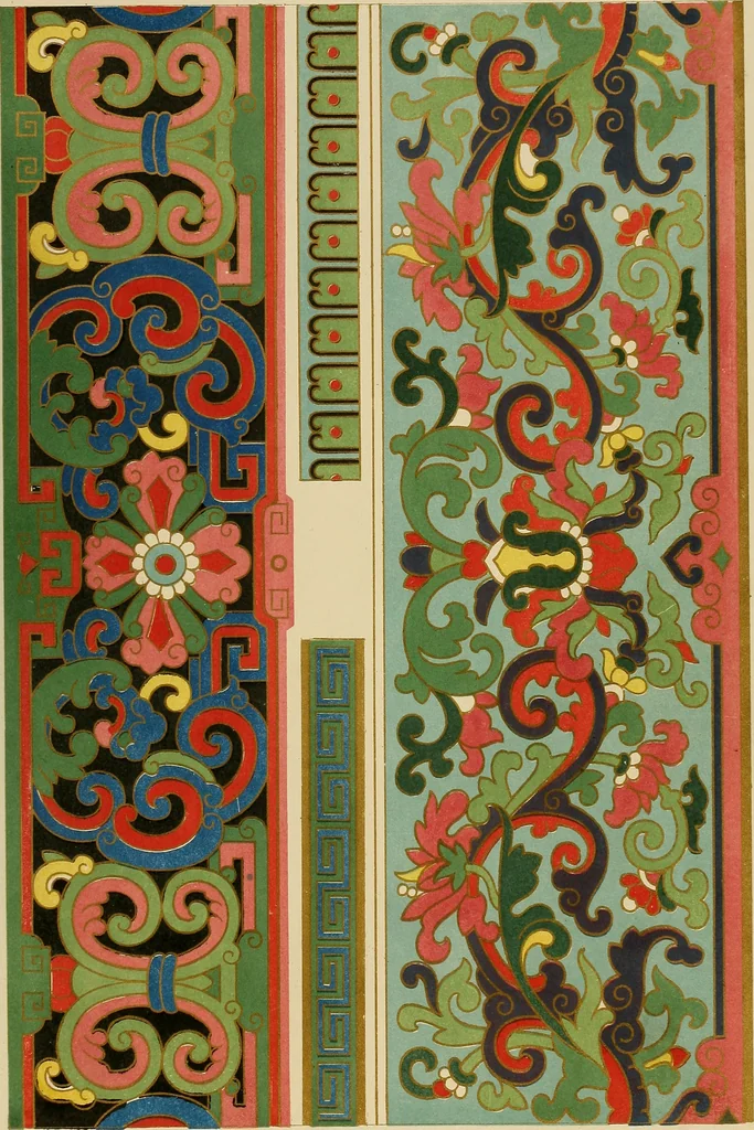 An illustration from Examples of Chinese ornament selected from objects in the South Kensington museum and other collections, 1867, leaf 40