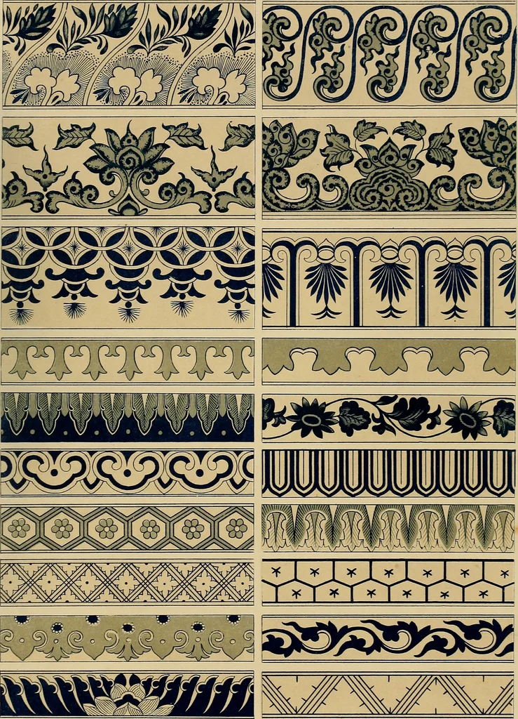 An illustration from Examples of Chinese ornament selected from objects in the South Kensington museum and other collections, 1867, leaf 60