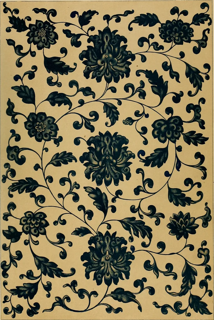An illustration from Examples of Chinese ornament selected from objects in the South Kensington museum and other collections, 1867, leaf 64