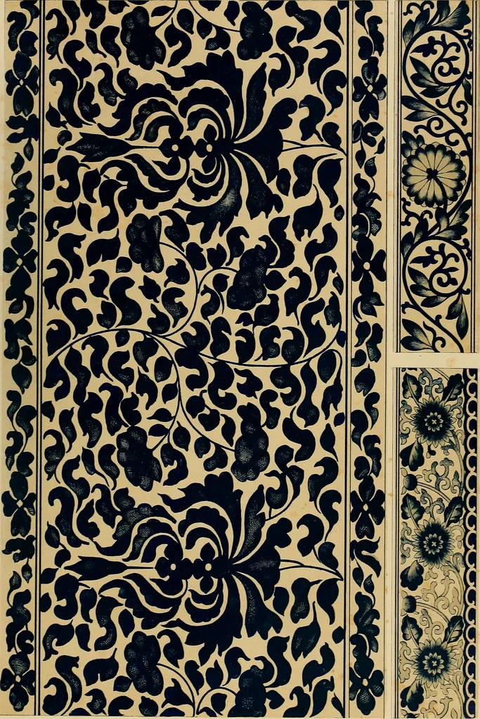 An illustration from Examples of Chinese ornament selected from objects in the South Kensington museum and other collections, 1867, leaf 68
