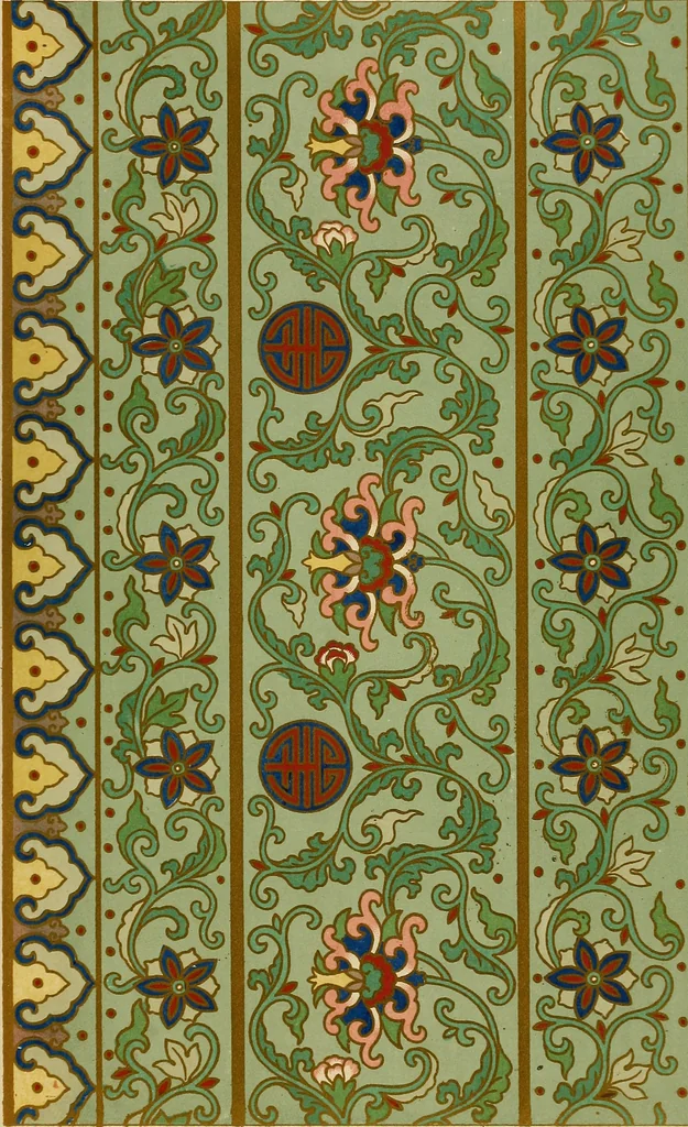An illustration from Examples of Chinese ornament selected from objects in the South Kensington museum and other collections, 1867, leaf 88