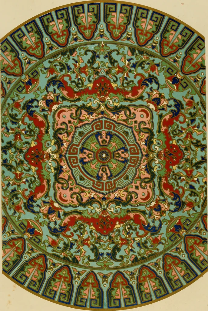 An illustration from Examples of Chinese ornament selected from objects in the South Kensington museum and other collections, 1867, leaf 94