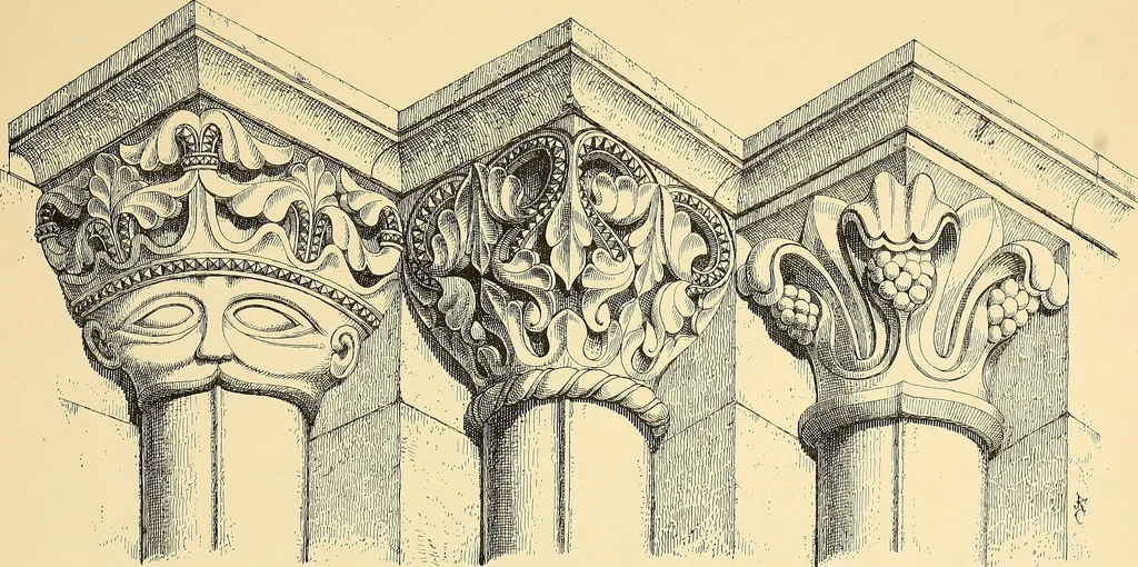 An illustration from Examples of English medieval foliage and coloured decoration, taken from buildings of the twelfth to the fifteenth century: with descriptive letterpress, 1874, leaf 105