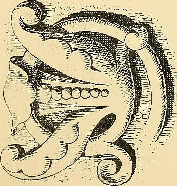 An illustration from Examples of English medieval foliage and coloured decoration, taken from buildings of the twelfth to the fifteenth century: with descriptive letterpress, 1874, leaf 109