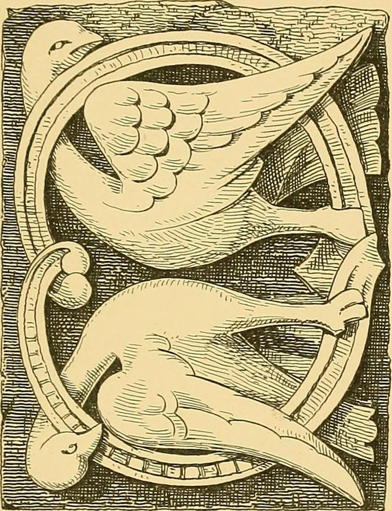 An illustration from Examples of English medieval foliage and coloured decoration, taken from buildings of the twelfth to the fifteenth century: with descriptive letterpress, 1874, leaf 111