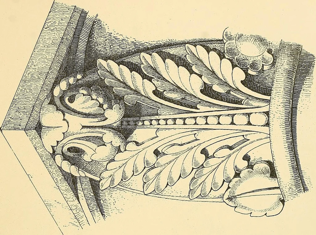 An illustration from Examples of English medieval foliage and coloured decoration, taken from buildings of the twelfth to the fifteenth century: with descriptive letterpress, 1874, leaf 121
