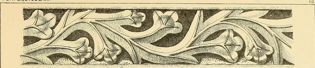 An illustration from Examples of English medieval foliage and coloured decoration, taken from buildings of the twelfth to the fifteenth century: with descriptive letterpress, 1874, leaf 223