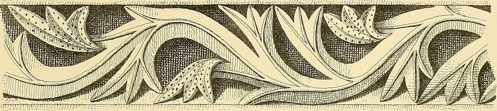 An illustration from Examples of English medieval foliage and coloured decoration, taken from buildings of the twelfth to the fifteenth century: with descriptive letterpress, 1874, leaf 223
