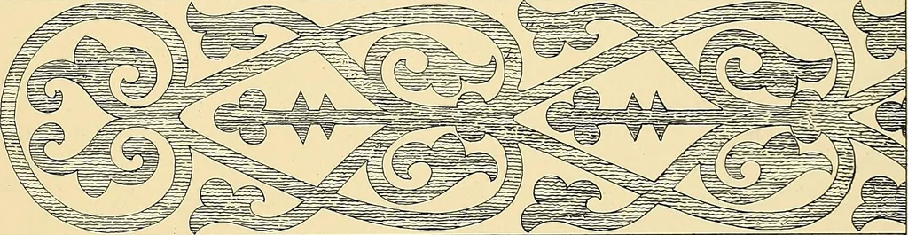 An illustration from Examples of English medieval foliage and coloured decoration, taken from buildings of the twelfth to the fifteenth century: with descriptive letterpress, 1874, leaf 233
