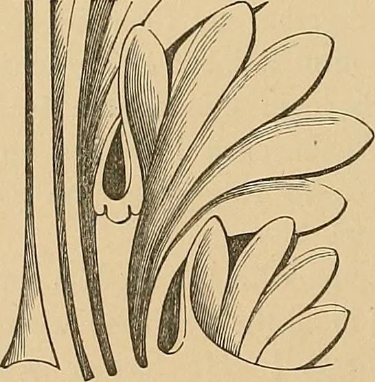An illustration from Examples of English medieval foliage and coloured decoration, taken from buildings of the twelfth to the fifteenth century: with descriptive letterpress, 1874, leaf 26