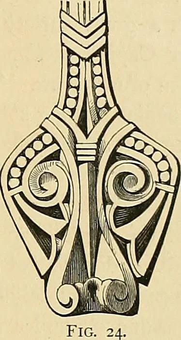 An illustration from Examples of English medieval foliage and coloured decoration, taken from buildings of the twelfth to the fifteenth century: with descriptive letterpress, 1874, leaf 43