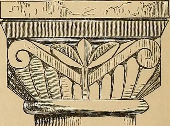 An illustration from Examples of English medieval foliage and coloured decoration, taken from buildings of the twelfth to the fifteenth century: with descriptive letterpress, 1874, leaf 44
