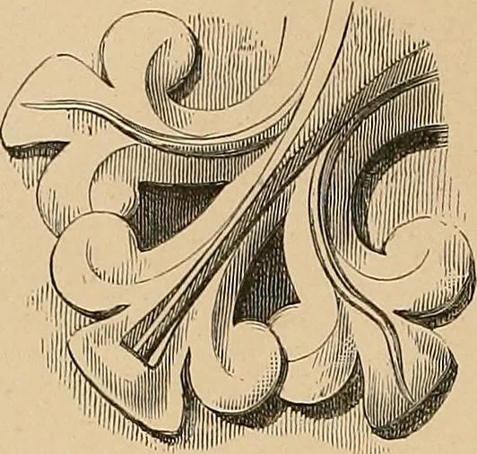 An illustration from Examples of English medieval foliage and coloured decoration, taken from buildings of the twelfth to the fifteenth century: with descriptive letterpress, 1874, leaf 64