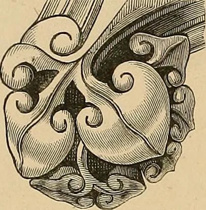 An illustration from Examples of English medieval foliage and coloured decoration, taken from buildings of the twelfth to the fifteenth century: with descriptive letterpress, 1874, leaf 72