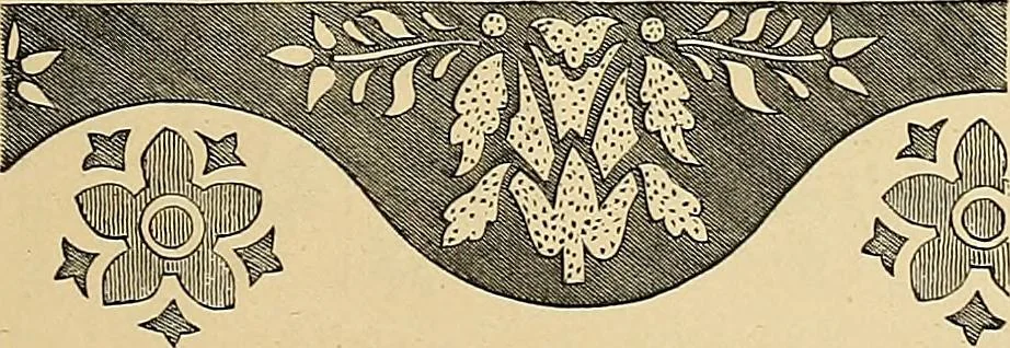 An illustration from Examples of English medieval foliage and coloured decoration, taken from buildings of the twelfth to the fifteenth century: with descriptive letterpress, 1874, leaf 89