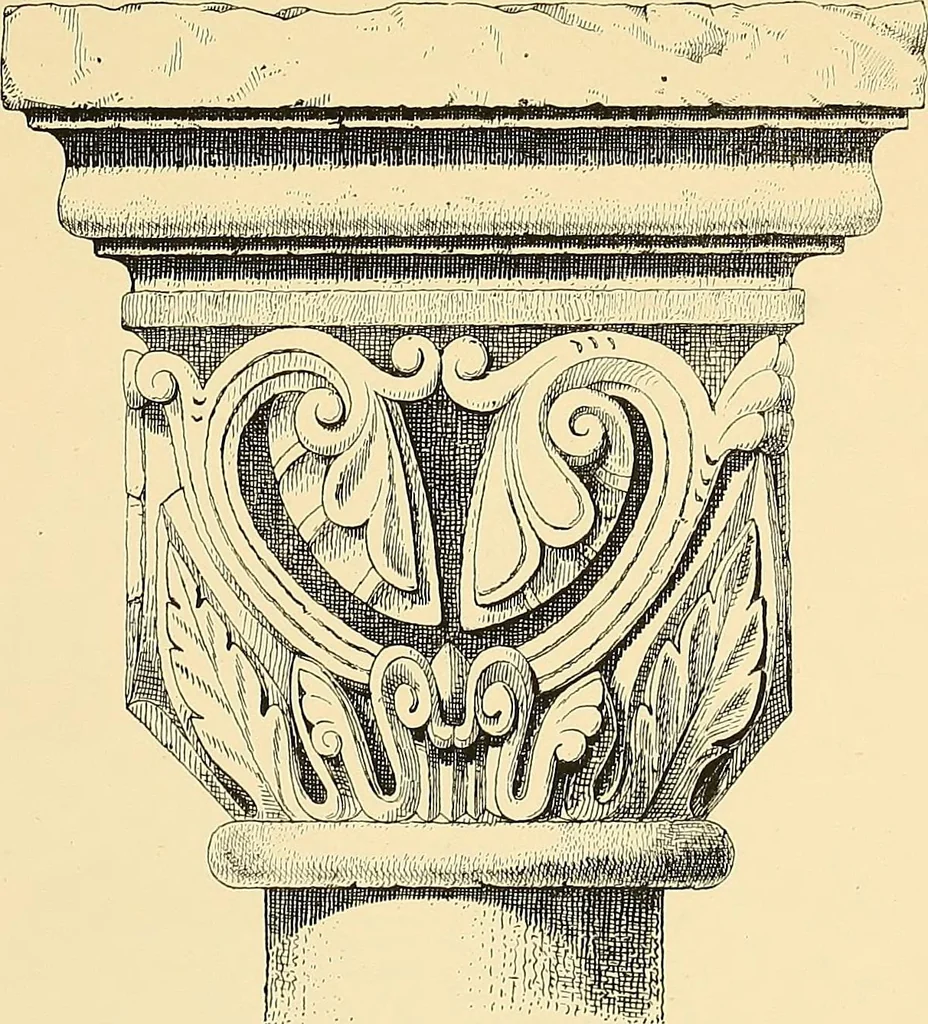 An illustration from Examples of English medieval foliage and coloured decoration, taken from buildings of the twelfth to the fifteenth century: with descriptive letterpress, 1874, leaf 97