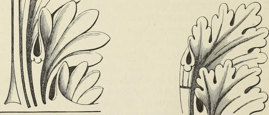 An illustration from Examples of English mediaeval foliage and coloured decoration, taken from buildings of the twelfth to the fifteenth century: with descriptive letterpress, 1874, leaf 16