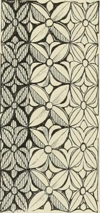 An illustration from Examples of English mediaeval foliage and coloured decoration, taken from buildings of the twelfth to the fifteenth century: with descriptive letterpress, 1874, leaf 32