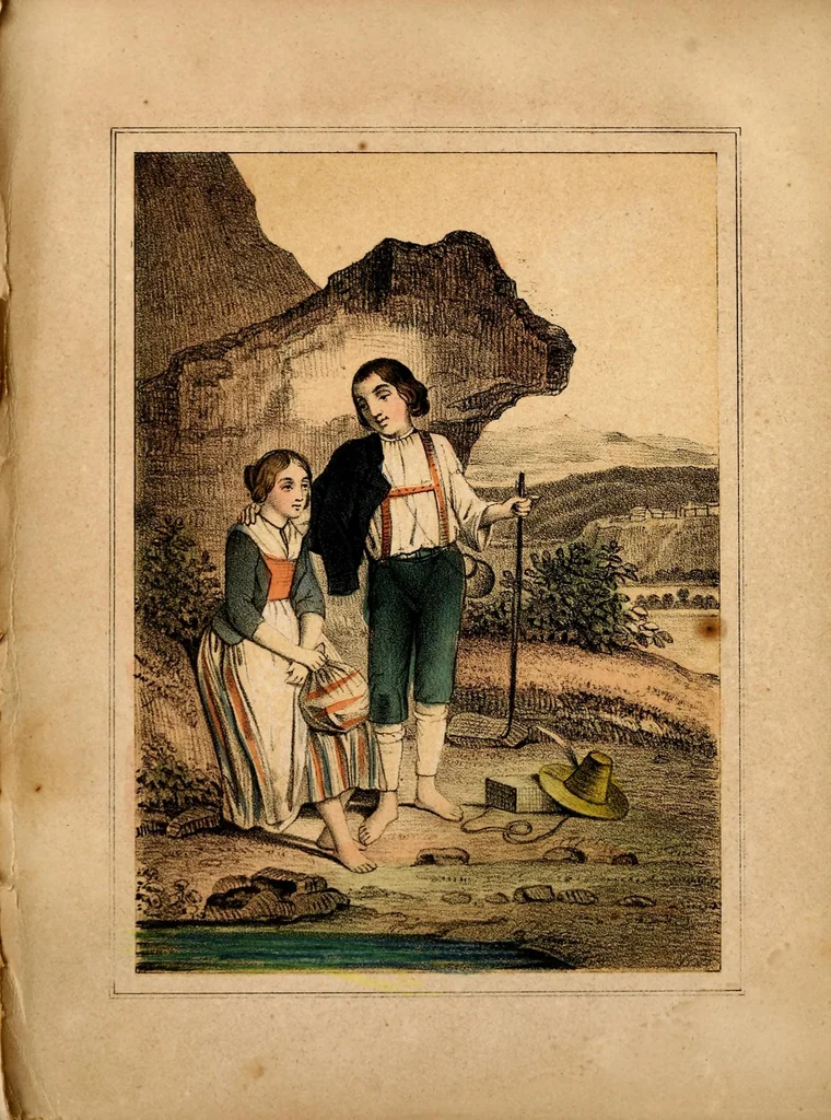 An illustration from Examples of goodness : narrated for the young, 1853, leaf 6