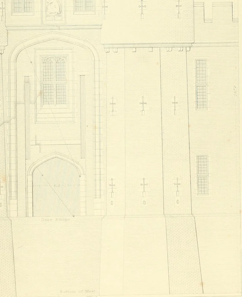 An illustration from Examples of Gothic architecture : selected from various ancient edifices in England : consisting of plans, elevations, sections, and parts at large : accompanied by historical and descriptive accounts, 1850, leaf 114