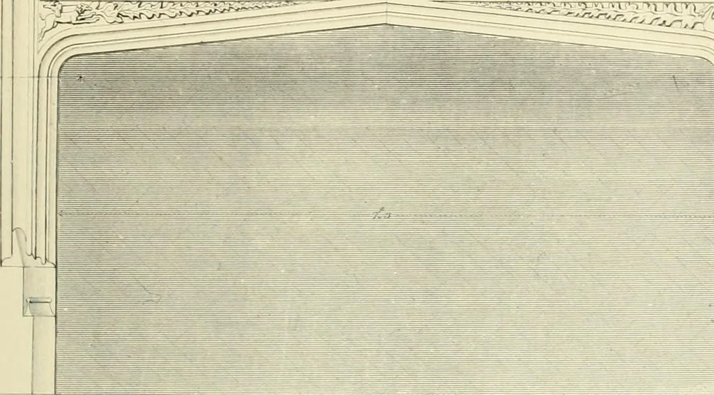 An illustration from Examples of Gothic architecture : selected from various ancient edifices in England : consisting of plans, elevations, sections, and parts at large : accompanied by historical and descriptive accounts, 1850, leaf 176