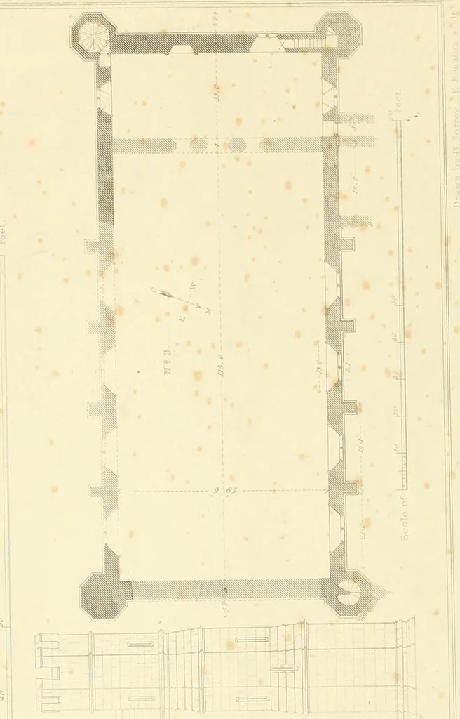 An illustration from Examples of Gothic architecture : selected from various ancient edifices in England : consisting of plans, elevations, sections, and parts at large : accompanied by historical and descriptive accounts, 1850, leaf 198