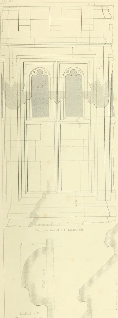 An illustration from Examples of Gothic architecture : selected from various ancient edifices in England : consisting of plans, elevations, sections, and parts at large : accompanied by historical and descriptive accounts, 1850, leaf 220