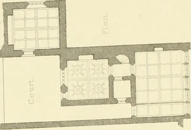 An illustration from Examples of Gothic architecture : selected from various ancient edifices in England : consisting of plans, elevations, sections, and parts at large : accompanied by historical and descriptive accounts, 1850, leaf 228