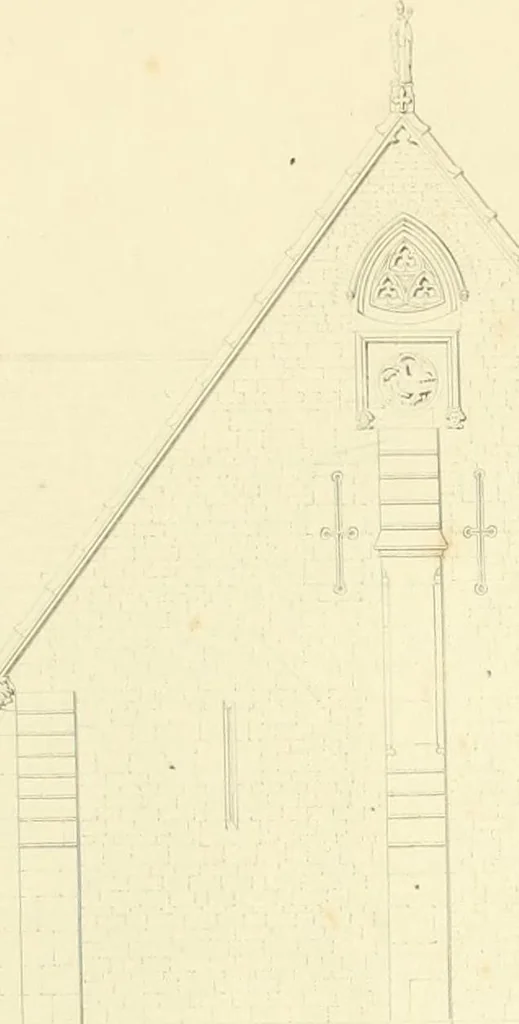 An illustration from Examples of Gothic architecture : selected from various ancient edifices in England : consisting of plans, elevations, sections, and parts at large : accompanied by historical and descriptive accounts, 1850, leaf 234