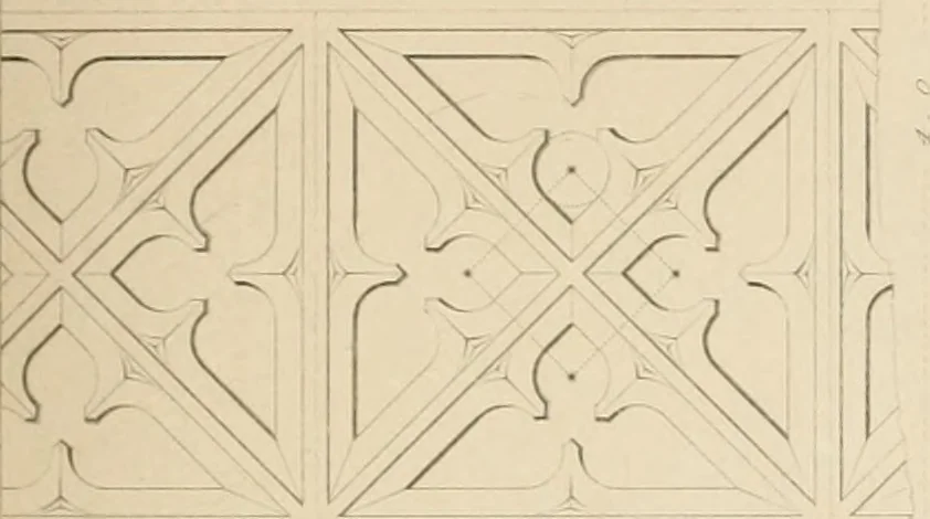 An illustration from Examples of Gothic architecture : selected from various antient edifices in England, consisting of plans, elevations, sections, and parts at large ... accompanied by historical and descriptive accounts, 1838, leaf 138