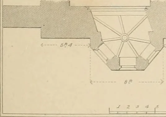 An illustration from Examples of Gothic architecture : selected from various antient edifices in England, consisting of plans, elevations, sections, and parts at large ... accompanied by historical and descriptive accounts, 1838, leaf 198