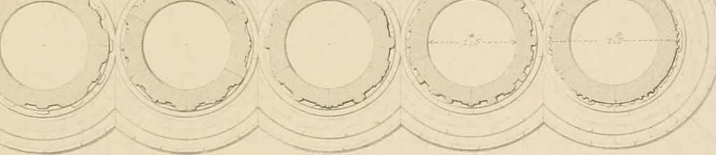 An illustration from Examples of Gothic architecture : selected from various antient edifices in England, consisting of plans, elevations, sections, and parts at large ... accompanied by historical and descriptive accounts, 1838, leaf 218