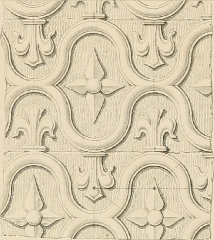 An illustration from Examples of Gothic architecture : selected from various antient edifices in England, consisting of plans, elevations, sections, and parts at large ... accompanied by historical and descriptive accounts, 1838, leaf 220
