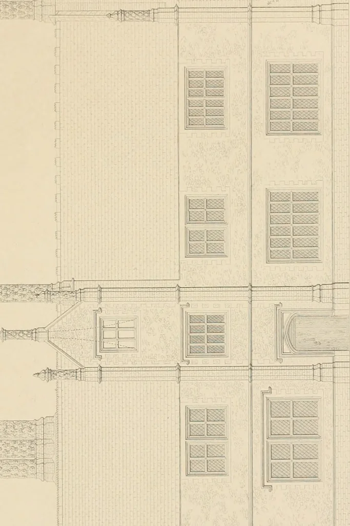 An illustration from Examples of Gothic architecture : selected from various antient edifices in England, consisting of plans, elevations, sections, and parts at large ... accompanied by historical and descriptive accounts, 1838, leaf 226