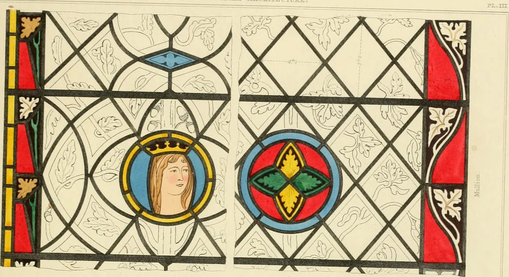An illustration from Examples of Gothic architecture : selected from various antient edifices in England, consisting of plans, elevations, sections, and parts at large ... accompanied by historical and descriptive accounts, 1838, leaf 96