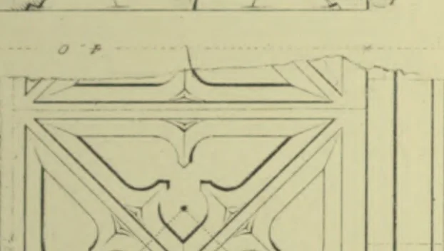 An illustration from Examples of Gothic architecture : selected from various ancient edifices in England ; consisting of plans, elevations, sections, and parts at large ; calculated to exemplify the various styles and the practical construction of this admired class of architecture ; accompanied by historical and descriptive accounts, 1895, leaf 138