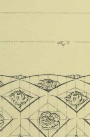 An illustration from Examples of Gothic architecture : selected from various ancient edifices in England ; consisting of plans, elevations, sections, and parts at large ; calculated to exemplify the various styles and the practical construction of this admired class of architecture ; accompanied by historical and descriptive accounts, 1895, leaf 216