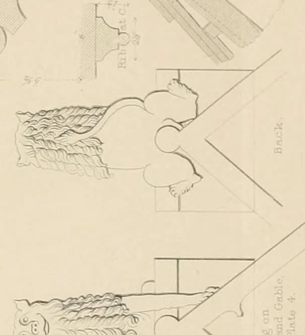 An illustration from Examples of Gothic architecture : selected from various antient edifices in England, consisting of plans, elevations, sections, and parts at large ... accompanied by historical and descriptive accounts, 1838, leaf 178