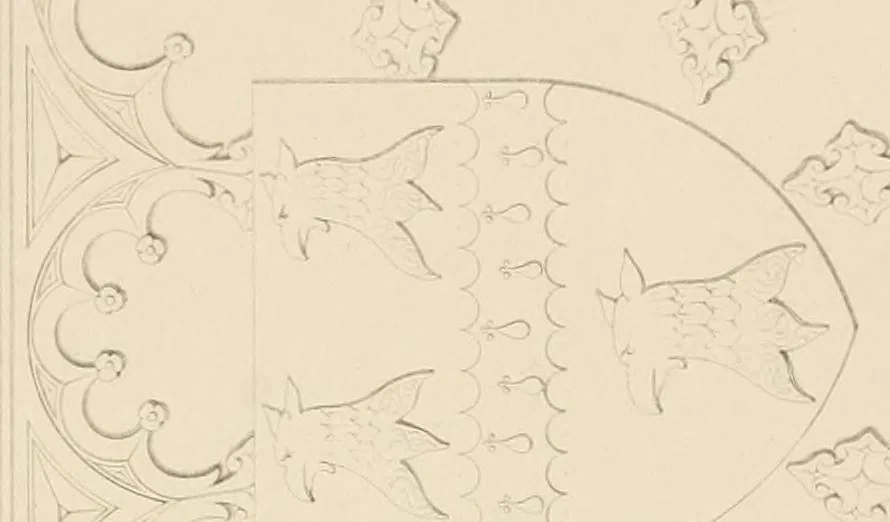 An illustration from Examples of Gothic architecture : selected from various antient edifices in England, consisting of plans, elevations, sections, and parts at large ... accompanied by historical and descriptive accounts, 1838, leaf 222