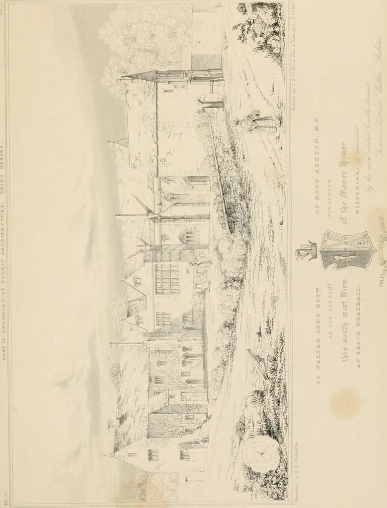 An illustration from Examples of Gothic architecture : selected from various antient edifices in England, consisting of plans, elevations, sections, and parts at large ... accompanied by historical and descriptive accounts, 1838, leaf 224
