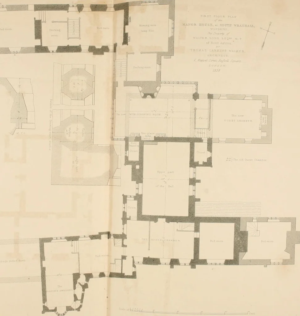An illustration from Examples of Gothic architecture : selected from various antient edifices in England, consisting of plans, elevations, sections, and parts at large ... accompanied by historical and descriptive accounts, 1838, leaf 229