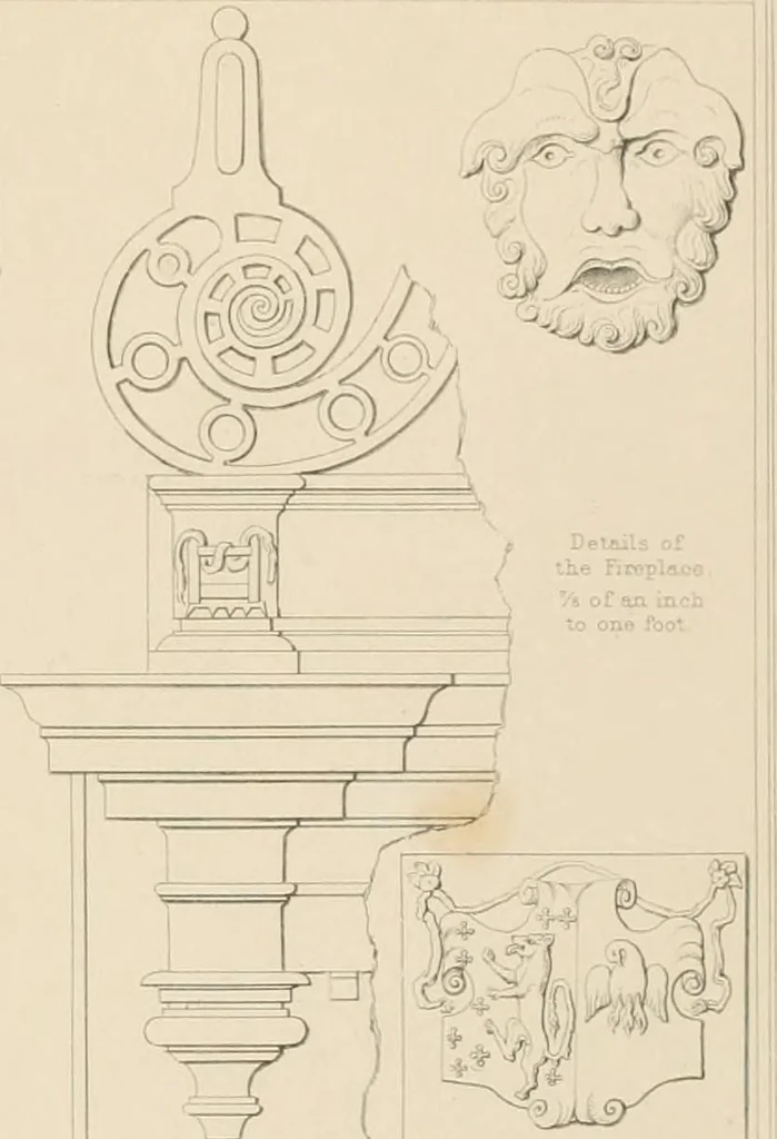 An illustration from Examples of Gothic architecture : selected from various antient edifices in England, consisting of plans, elevations, sections, and parts at large ... accompanied by historical and descriptive accounts, 1838, leaf 246